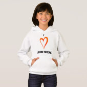 I Liebe Abbildung Skaten: Kids Pullover Hoodie (Vorne ganz)