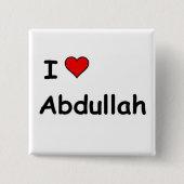 I Liebe Abdullah Button (Vorderseite)