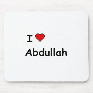 I Liebe Abdullah Mousepad