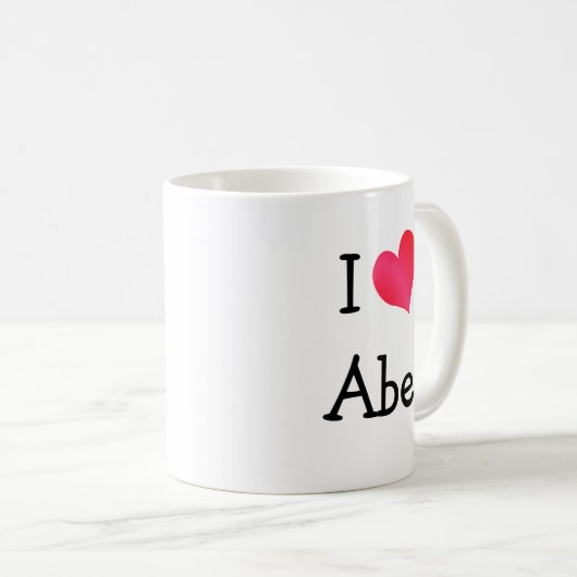 I Liebe Abe Kaffeetasse (VorderseiteRechts)