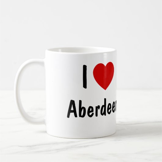 I Liebe Aberdeen Kaffeetasse (Links)