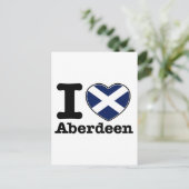 I Liebe Aberdeen Postkarte (Stehend Vorderseite)