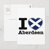 I Liebe Aberdeen Postkarte (Vorne/Hinten)