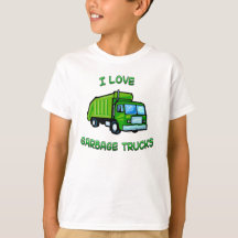 I Liebe-Abfall-LKW-KinderSäuglings-Shirt