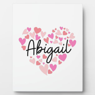 I Liebe Abigail Fotoplatte