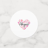 I Liebe Abigail Konfetti (Klein Vorderseite)
