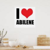 I Liebe Abilene Poster (Küche)