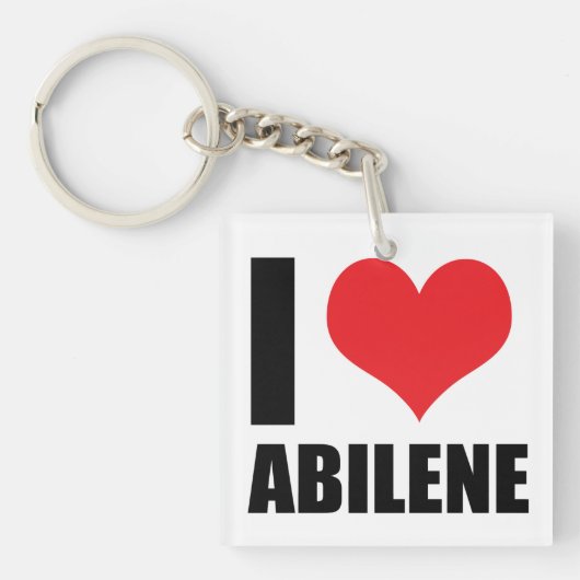 I Liebe Abilene Schlüsselanhänger (Vorderseite)