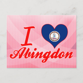I Liebe Abingdon, Virginia Postkarte