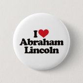I Liebe Abraham Lincoln Button (Vorderseite)