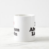 I Liebe Abraham Lincoln Kaffeetasse (Mittel)