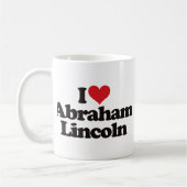 I Liebe Abraham Lincoln Kaffeetasse (Links)