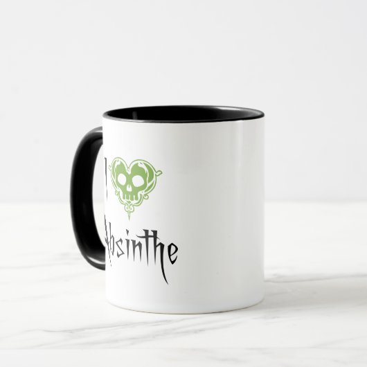 I Liebe Absinthe Tasse (Vorderseite Links)