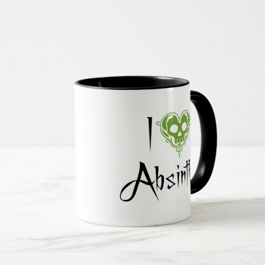 I Liebe Absinthe Tasse (VorderseiteRechts)