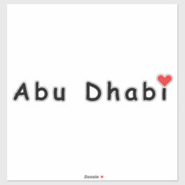 I Liebe Abu Dhabi Aufkleber
