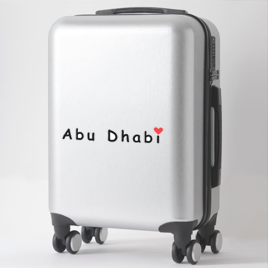 I Liebe Abu Dhabi Aufkleber (Koffer)
