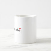 I Liebe Abu Dhabi Kaffeetasse (Mittel)