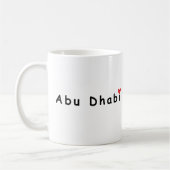 I Liebe Abu Dhabi Kaffeetasse (Links)