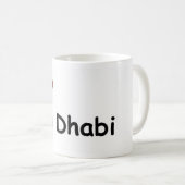 I Liebe Abu Dhabi Kaffeetasse (VorderseiteRechts)