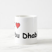 I Liebe Abu Dhabi Kaffeetasse (Mittel)