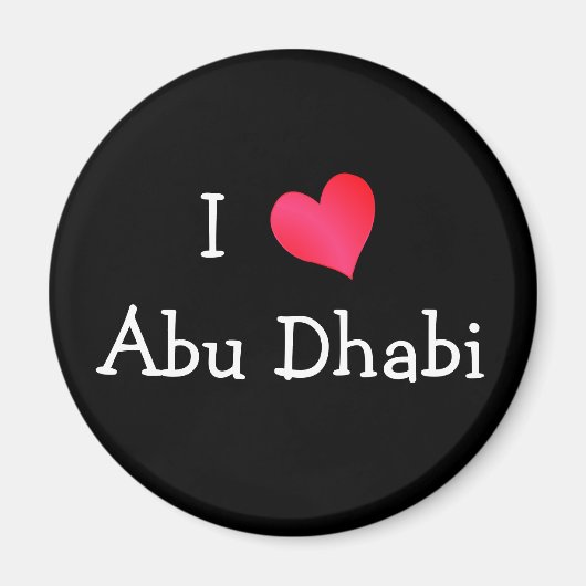 I Liebe Abu Dhabi Magnet (Vorne)