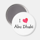 I Liebe Abu Dhabi Magnet (Vorderseite/Rückseite)