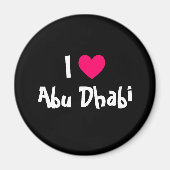 I Liebe Abu Dhabi Magnet (Vorne)