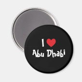 I Liebe Abu Dhabi Magnet (Vorderseite/Rückseite)