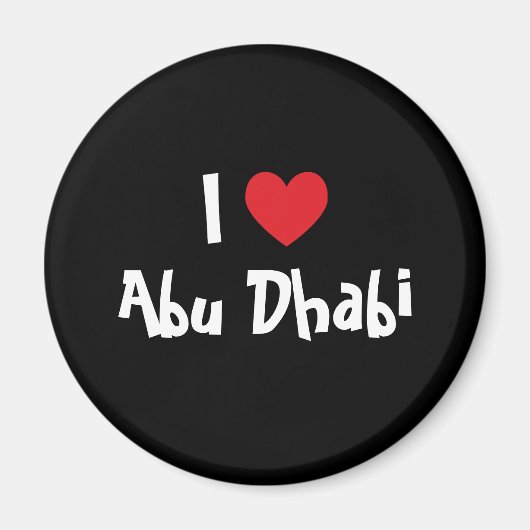 I Liebe Abu Dhabi Magnet (Vorne)
