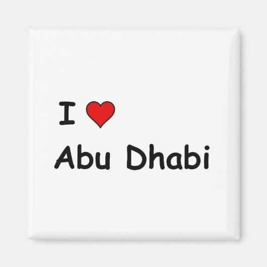 I Liebe Abu Dhabi Magnet (Vorne)