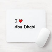 I Liebe Abu Dhabi Mousepad (Mit Mouse)