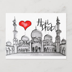 I Liebe Abu Dhabi Postkarte