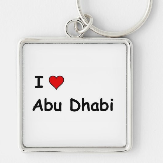 I Liebe Abu Dhabi Schlüsselanhänger (Vorne)
