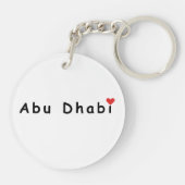 I Liebe Abu Dhabi Schlüsselanhänger (Rückseite)