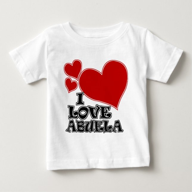 I LIEBE ABUELA BABY T-SHIRT (Vorderseite)