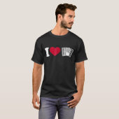 I Liebe Accordion T-Shirt (Vorne ganz)