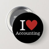 I ❤️ Liebe Accounting BUTTON Button - Rechnungsleg (Vorne & Hinten)