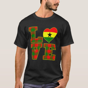 I Liebe Accra Proud Ghanaian I Liebe Ghana Flag He T-Shirt