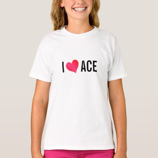 I Liebe Ace T-Shirt (Vorderseite)