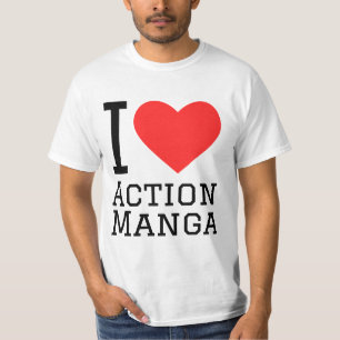 I Liebe Action Manga T-Shirt