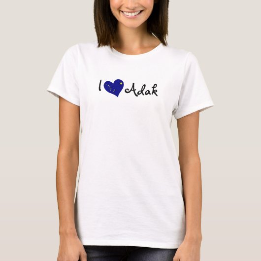 I Liebe Adak T-Shirt (Vorderseite)