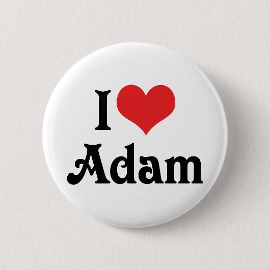 I Liebe Adam Button (Vorderseite)