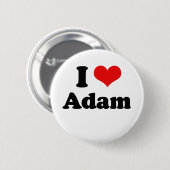 I Liebe Adam Button (Vorne & Hinten)