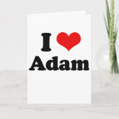 I Liebe Adam Karte (Vorderseite)
