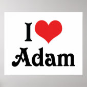 I Liebe Adam Poster (Vorne)