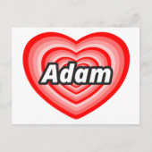 I Liebe Adam Postkarte (Vorderseite)