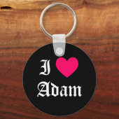I Liebe Adam Schlüsselanhänger (Vorderseite)