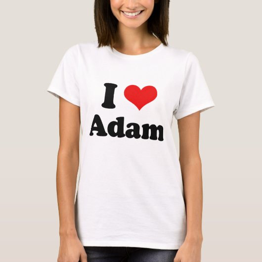 I Liebe Adam T-Shirt (Vorderseite)