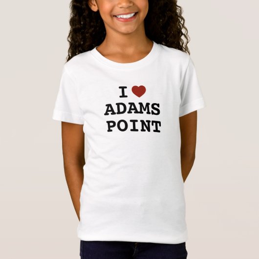 I Liebe Adams Point Kids T - Shirt (Vorderseite)