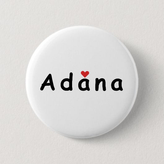 I Liebe Adana Button (Vorderseite)